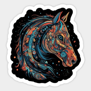 Unleash Your Inner Strength with Our Vibrant Zodiac Horse T-Shirt Design Sticker